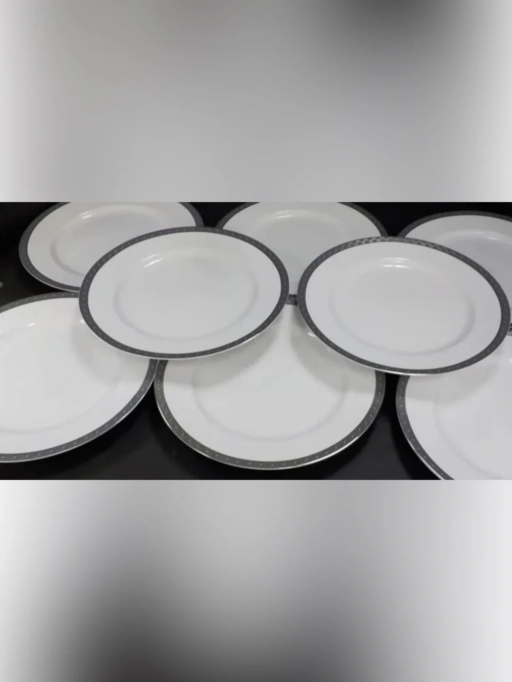 8 Vintage Ralph Lauren Dinner Plates - Macclesfield Pattern 10 ¾ inch